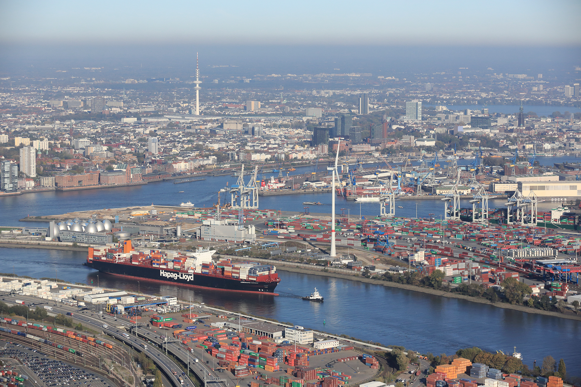 Hafen hamburg luftbild